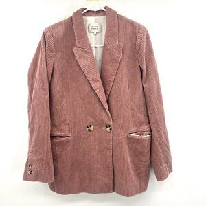 Second Female Donella Pink Corduroy Cotton Blazer Women's Medium